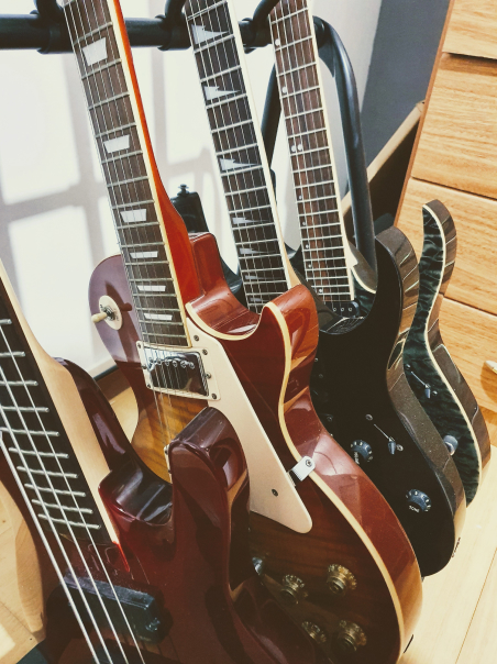 Image of Martin's guitars